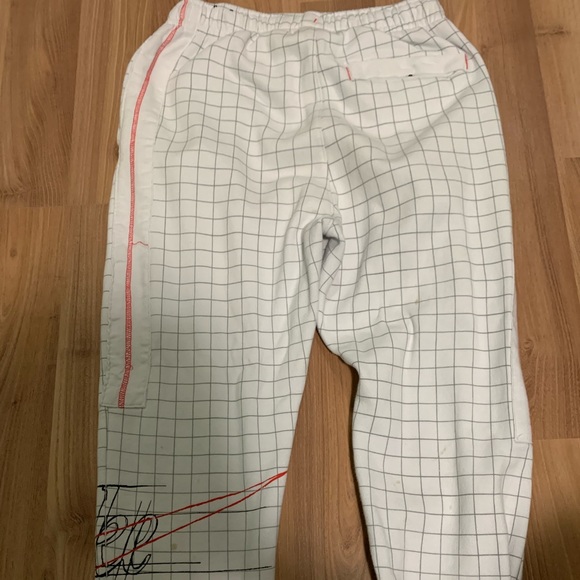 Nike white grid pants size small - Picture 2 of 4